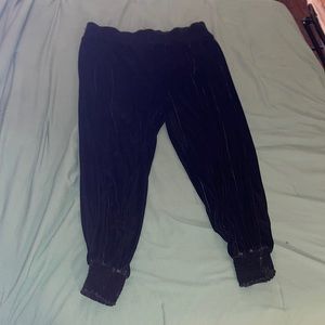 Black Velvet Joggers